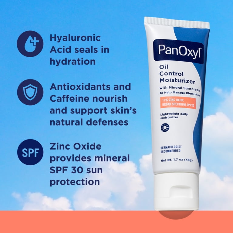 PANOXYL OIL CONTROL MOISTURIZER WITH MINERAL SUNSCREEN (17% ZINC OXIDE BROAD SPECTRUM SPF 30)