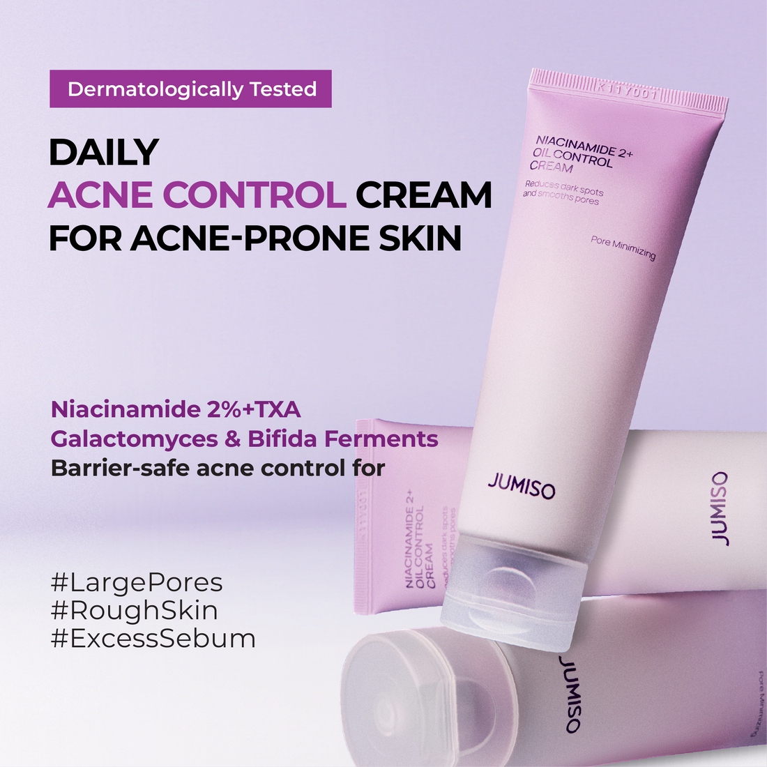 JUMISO NIACINAMIDE 2+ OIL CONTROL CREAM - 80ML