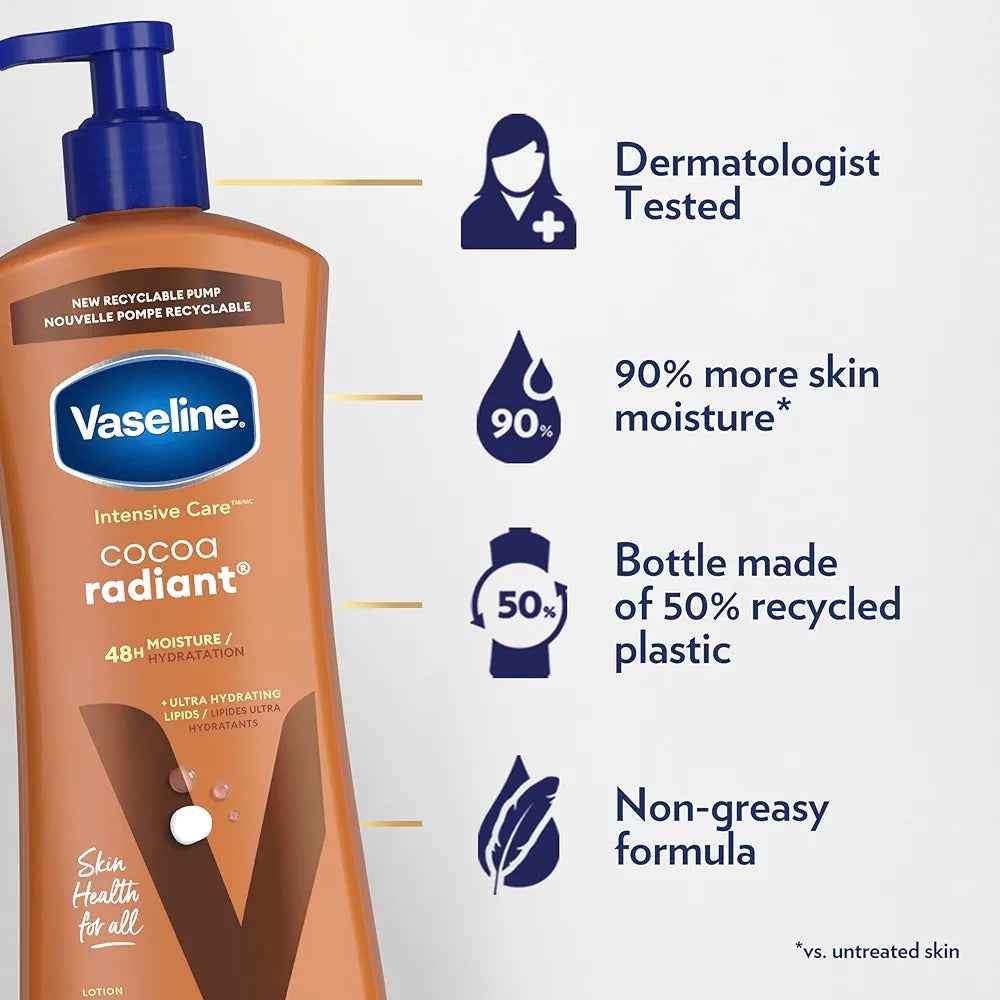 VASELINE INTENSIVE CARE COCOA RADIANT LOTION - 725ML