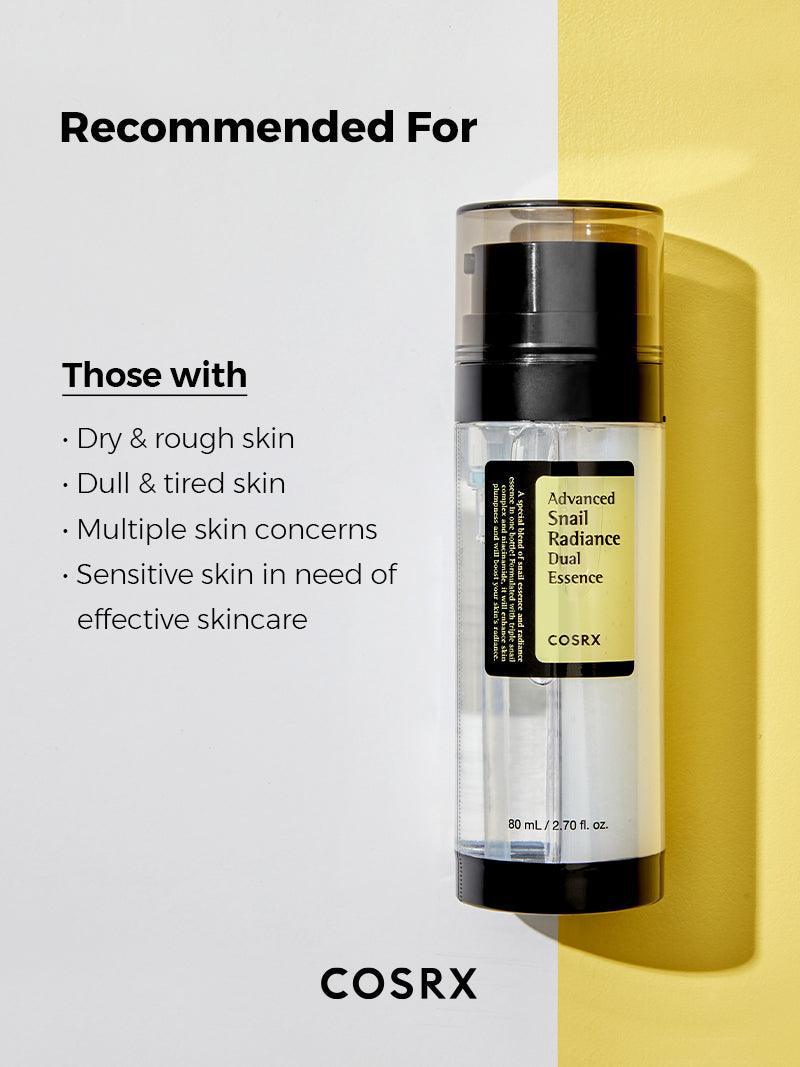 COSRX ADVANCED SNAIL RADIANCE DUAL ESSENCE - 80ML