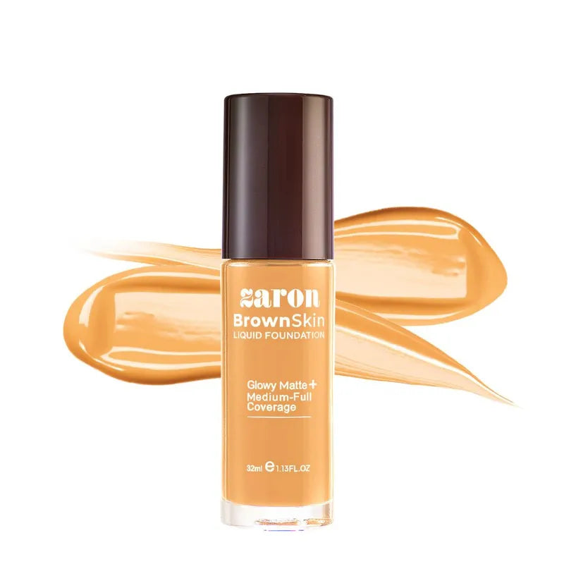 ZARON BROWN SKIN LIQUID FOUNDATION - NUT