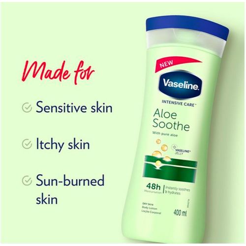 VASELINE INTENSIVE ALOE LOTION 400ML