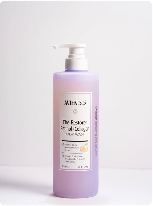 AVIEN 5.5 RESTORER RETINOL+COLLAGEN BODY WASH - 750ML