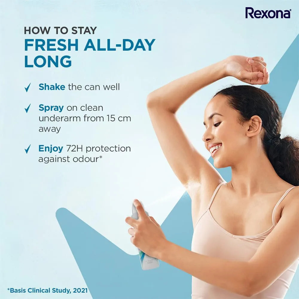 REXONA 72H MOTION ACTIVATED SHOWER FRESH DEODORANT SPRAY - 200ML