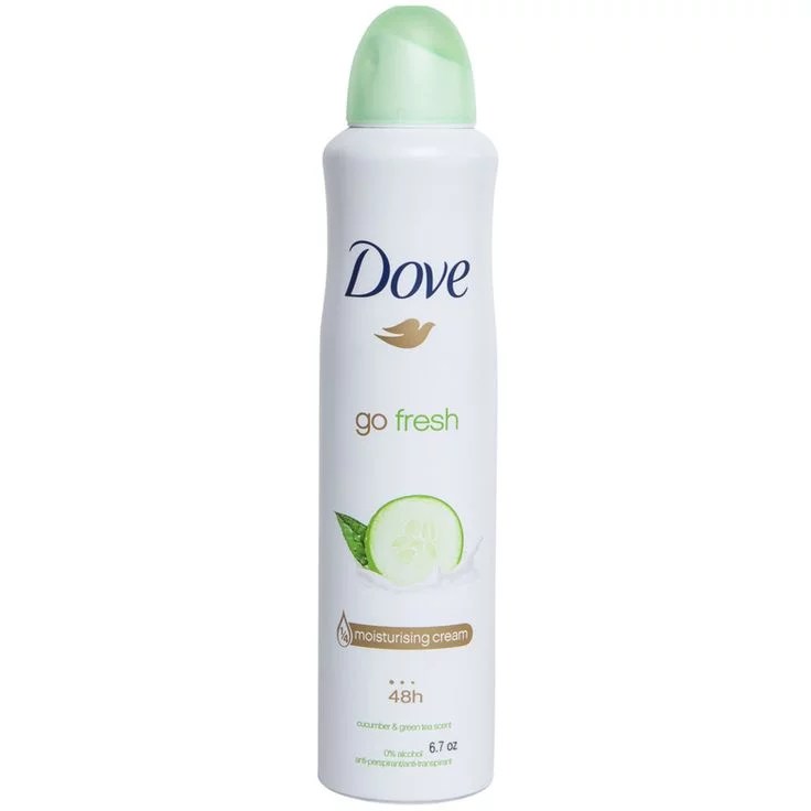 DOVE GO FRESH DEODORANT SPRAY- CUCUMBER & GREEN TEA ANTI-PERSPIRANT