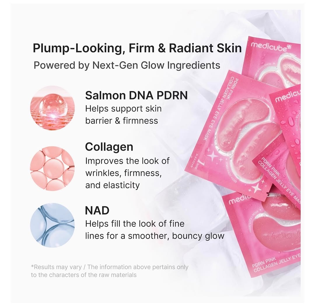 MEDICUBE PDRN PINK COLLAGEN JELLY EYE MASK (1 PAIR)