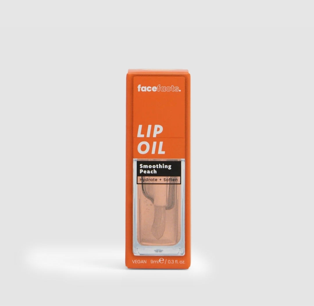 FACE FACTS SMOOTHING PEACH LIP OIL - 9ML