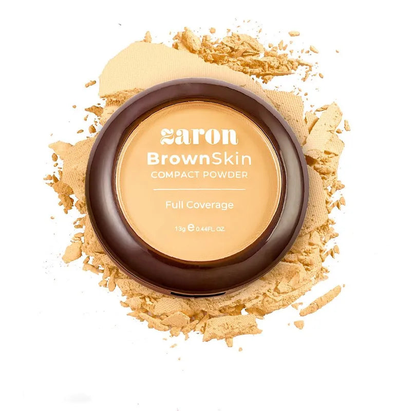ZARON BROWN SKIN COMPACT POWDER - SAND
