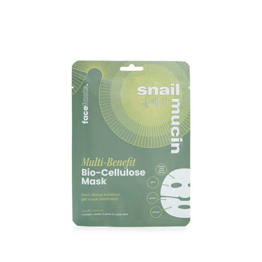 FACE FACTS SNAIL MUCIN MULTI-BENEFIT BIO-CELLULOSE MASK