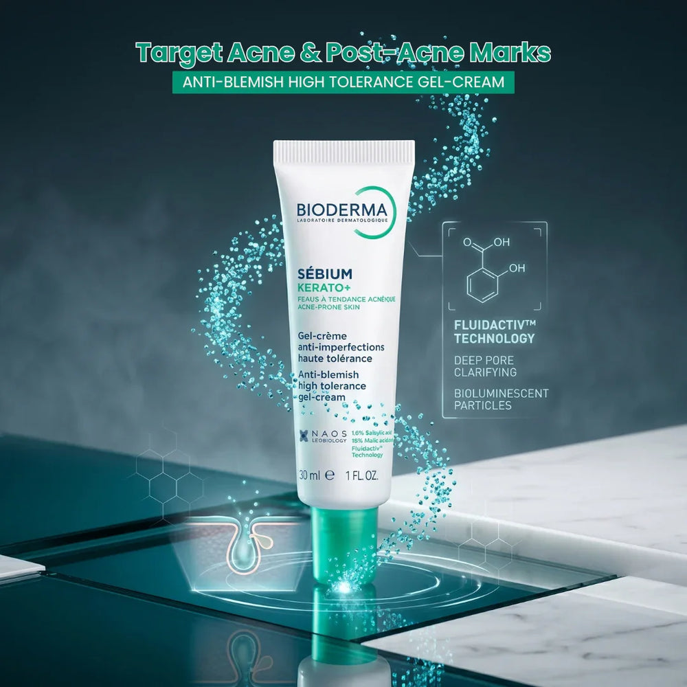 BIODERMA SEBIUM KERATO+ ACNE TREATMENT GEL CREAM