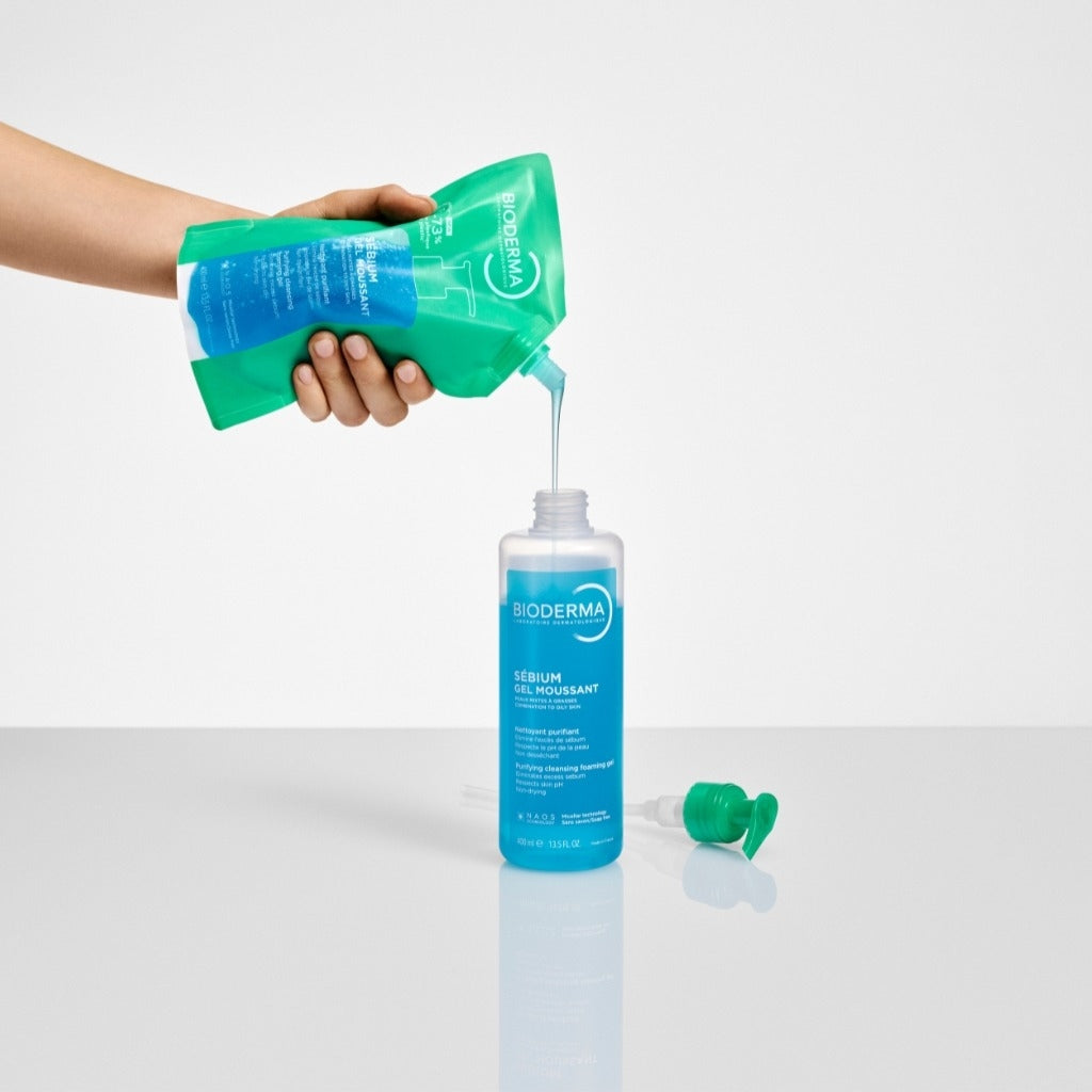 BIODERMA SEBIUM GEL MOUSSANT (purifying cleansing foaming gel cleanser)