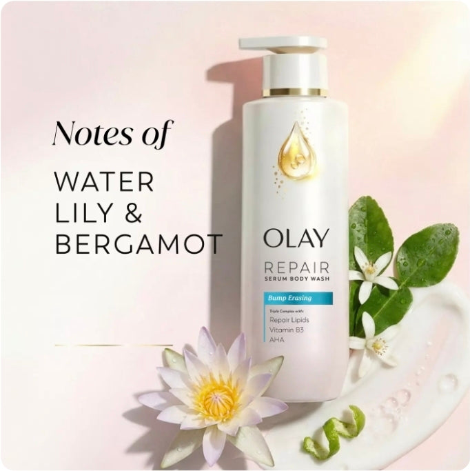 OLAY BUMP ERASING EXFOLIATING BODY WASH WITH AHA SERUM COMPLEX (new look)