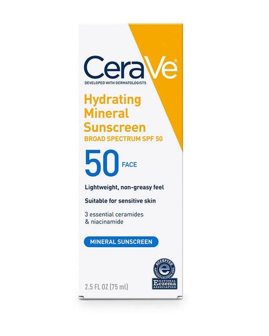 CERAVE HYDRATING MINERAL SUNSCREEN SPF 50 - 75ML
