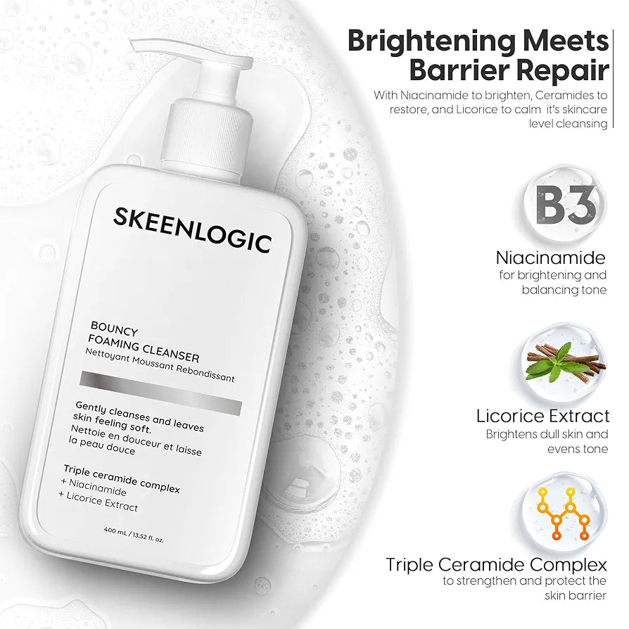 SKEENLOGIC BOUNCY FOAMING CLEANSER - 400ML