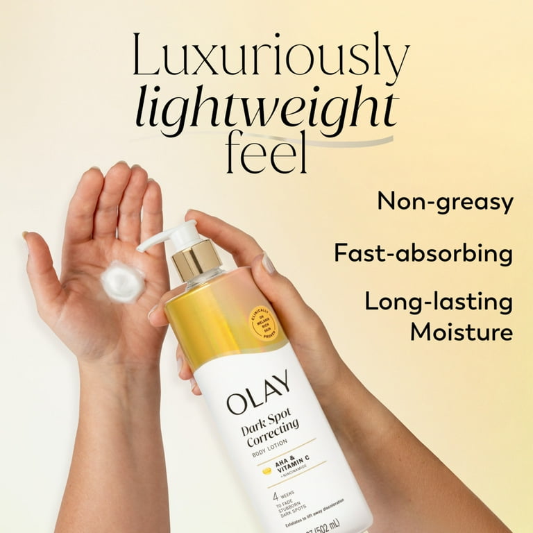 OLAY DARK SPOT CORRECTING BODY LOTION WITH AHA, VITAMIN C AND NIACINAMIDE