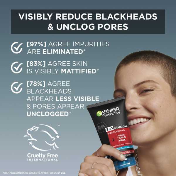 GARNIER PURE ACTIVE 3IN1 CHARCOAL - 150ML