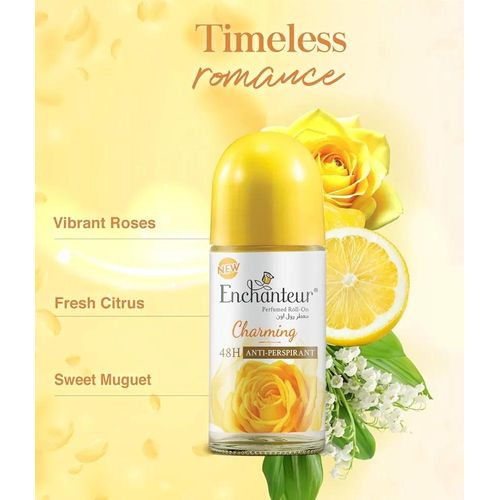 ENCHANTEUR CHARMING PERFUMED 48H ANTI-PERSPIRANT DEO ROLL-ON - 50ML