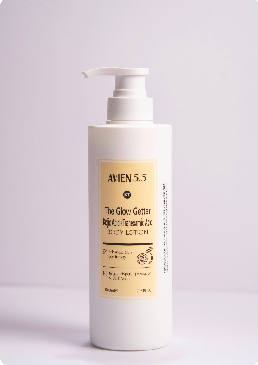 AVIEN 5.5 GLOW GETTER KOJIC+TRANEXAMIC ACID BODY LOTION 500ML