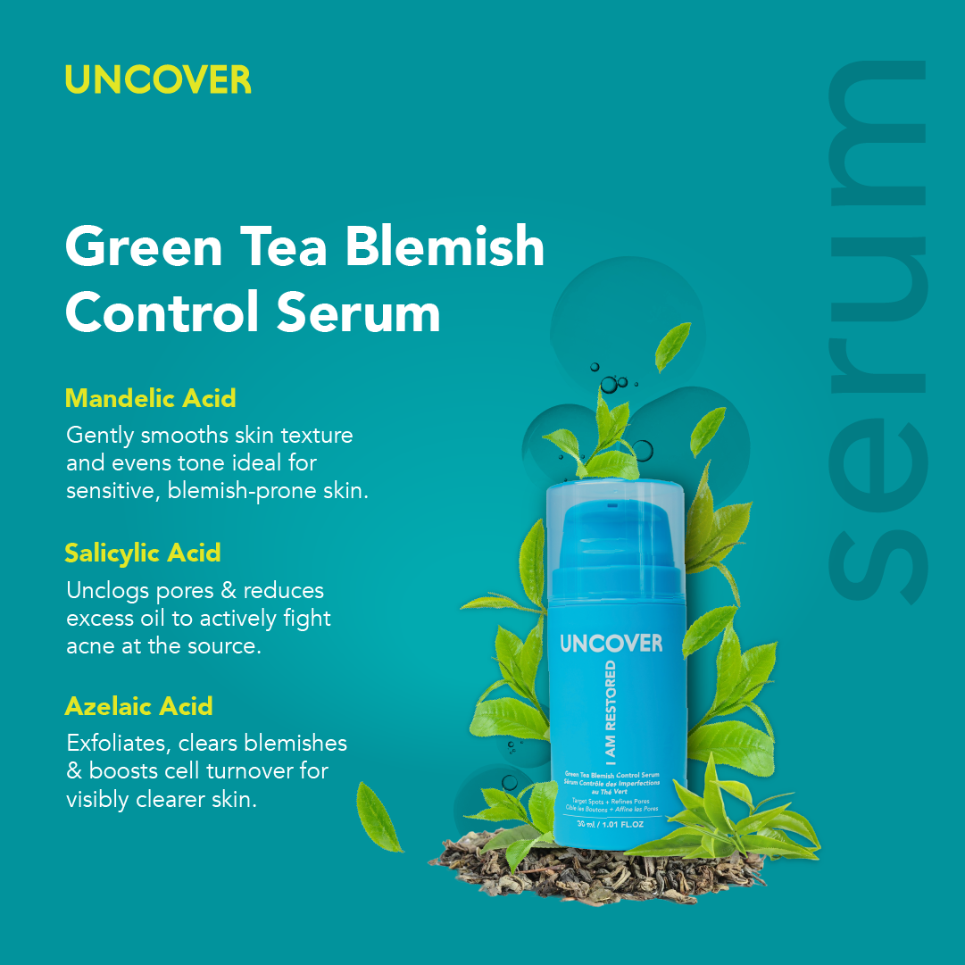 UNCOVER GREEN TEA BLEMISH CONTROL SERUM