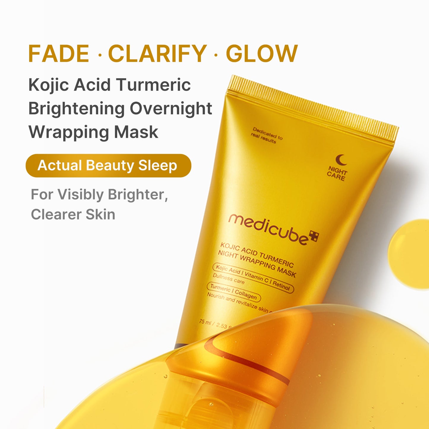 MEDICUBE KOJIC ACID TURMERIC NIGHT WRAPPING MASK