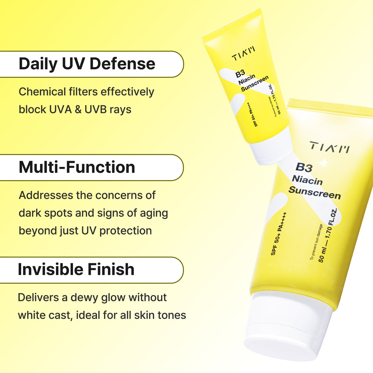 TIAM B3 NIACIN SUNSCREEN SPF 50+