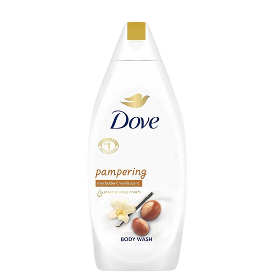 DOVE PAMPERING SHEA BUTTER AND VANILLA SCENT BODY WASH
