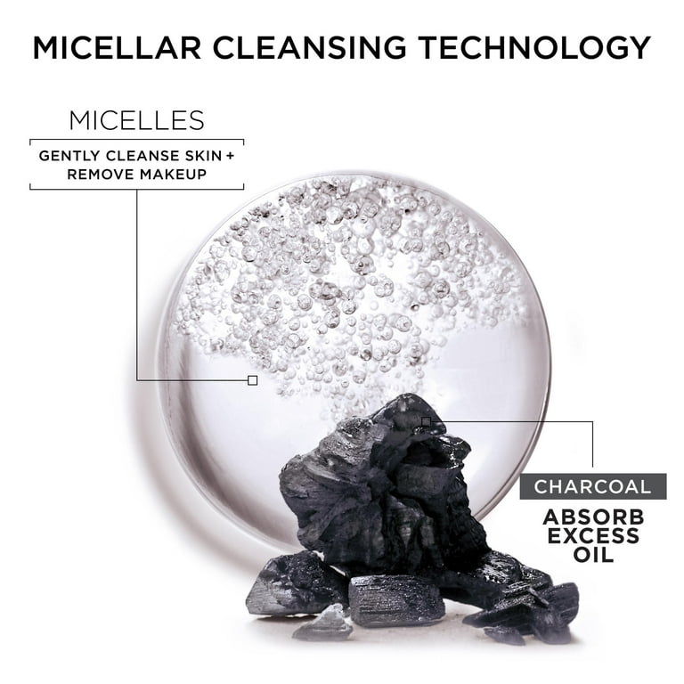 GARNIER MICELLAR PURIFYING CHARCOAL AND SALICYLIC ACID CLEANSING JELLY WATER 400ML