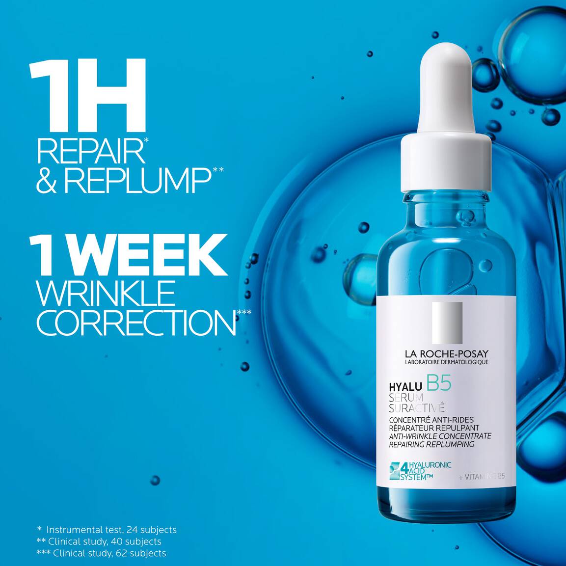 LA ROCHE-POSAY HYALU B5 SURACTIVÉ SERUM (ANTI-WRINKLE CONCENTRATE REPAIRING REPLUMPING)