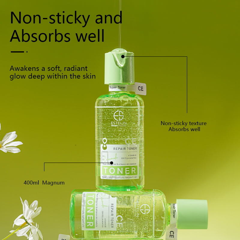 ESTELIN CERAMIDES VITAMIN B5 AND CENTELLA ASIATICA REPAIR TONER 400ML