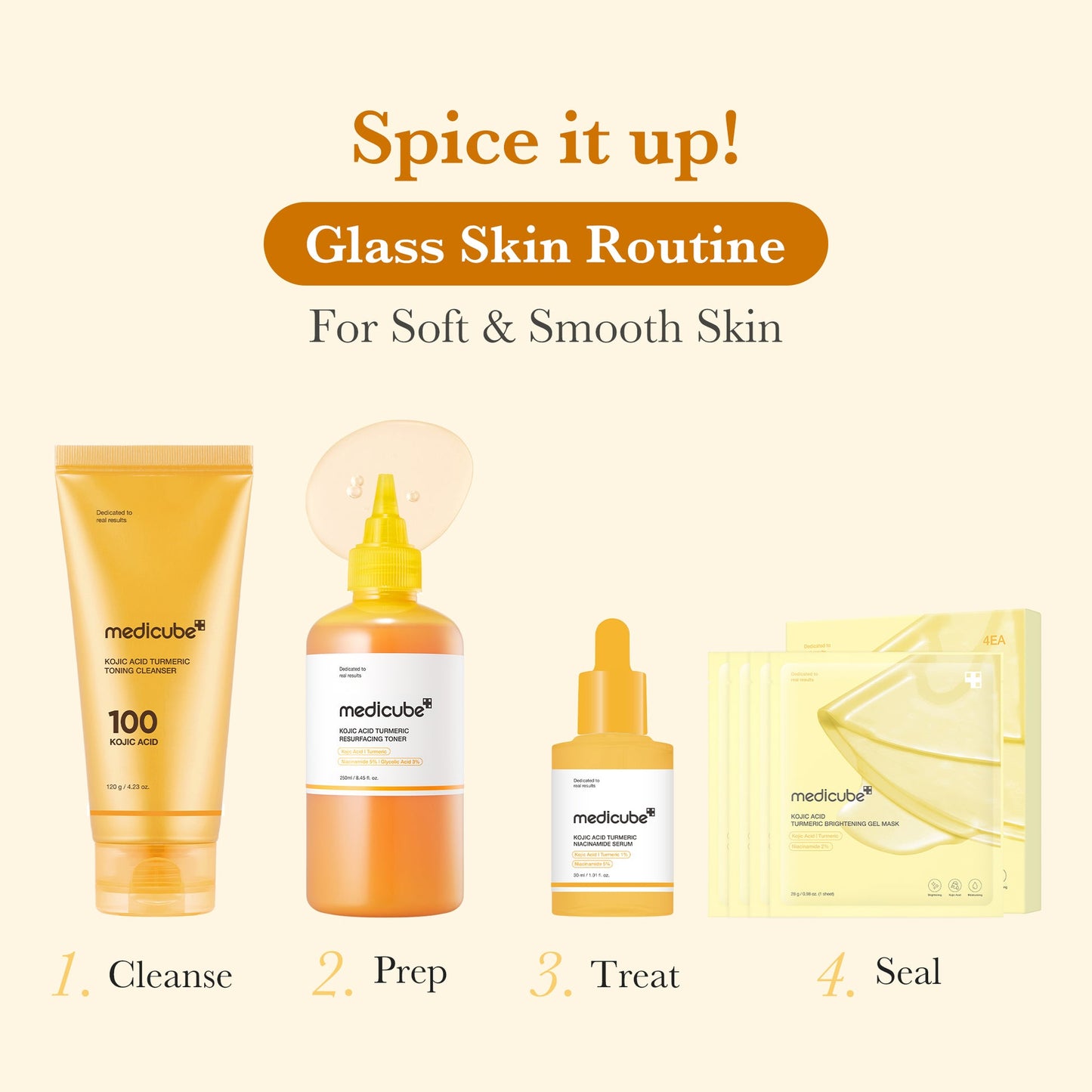 MEDICUBE KOJIC ACID TURMERIC TONER