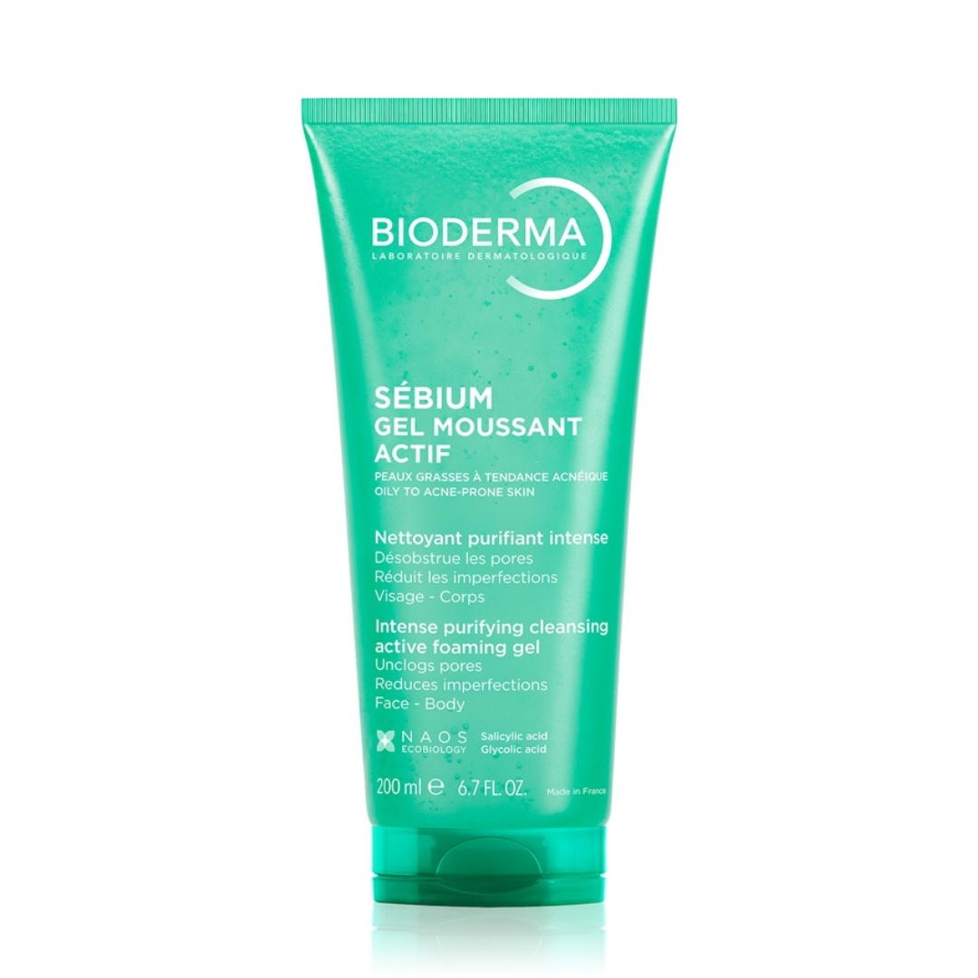 BIODERMA SEBIUM GEL MOUSSANT ACTIF FOAMING GEL CLEANSER 200ML