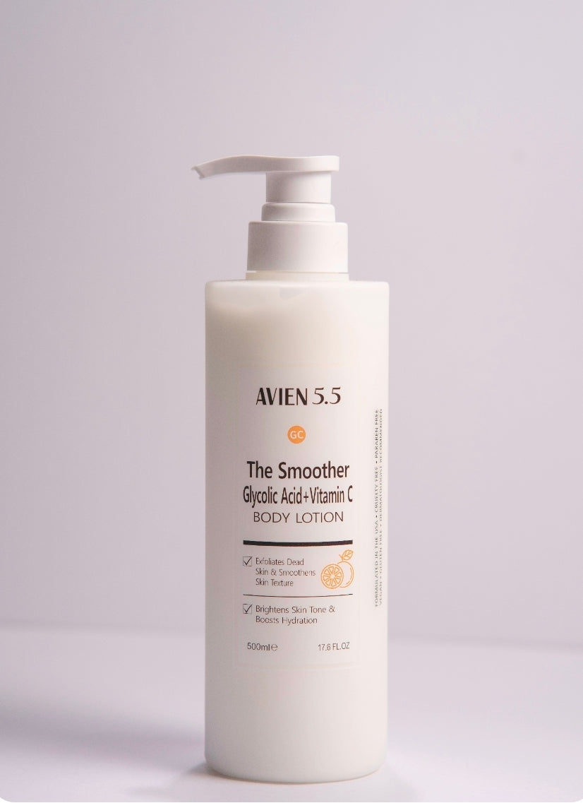 AVIEN 5.5 SMOOTHER GLYCOLIC ACID+VITAMIN C BODY LOTION 500ML