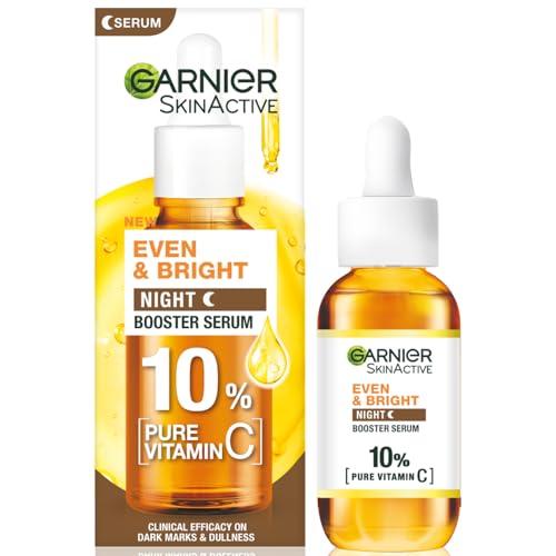 GARNIER EVEN & BRIGHT 10% PURE VITAMIN C NIGHT BOOSTER SERUM 30ML