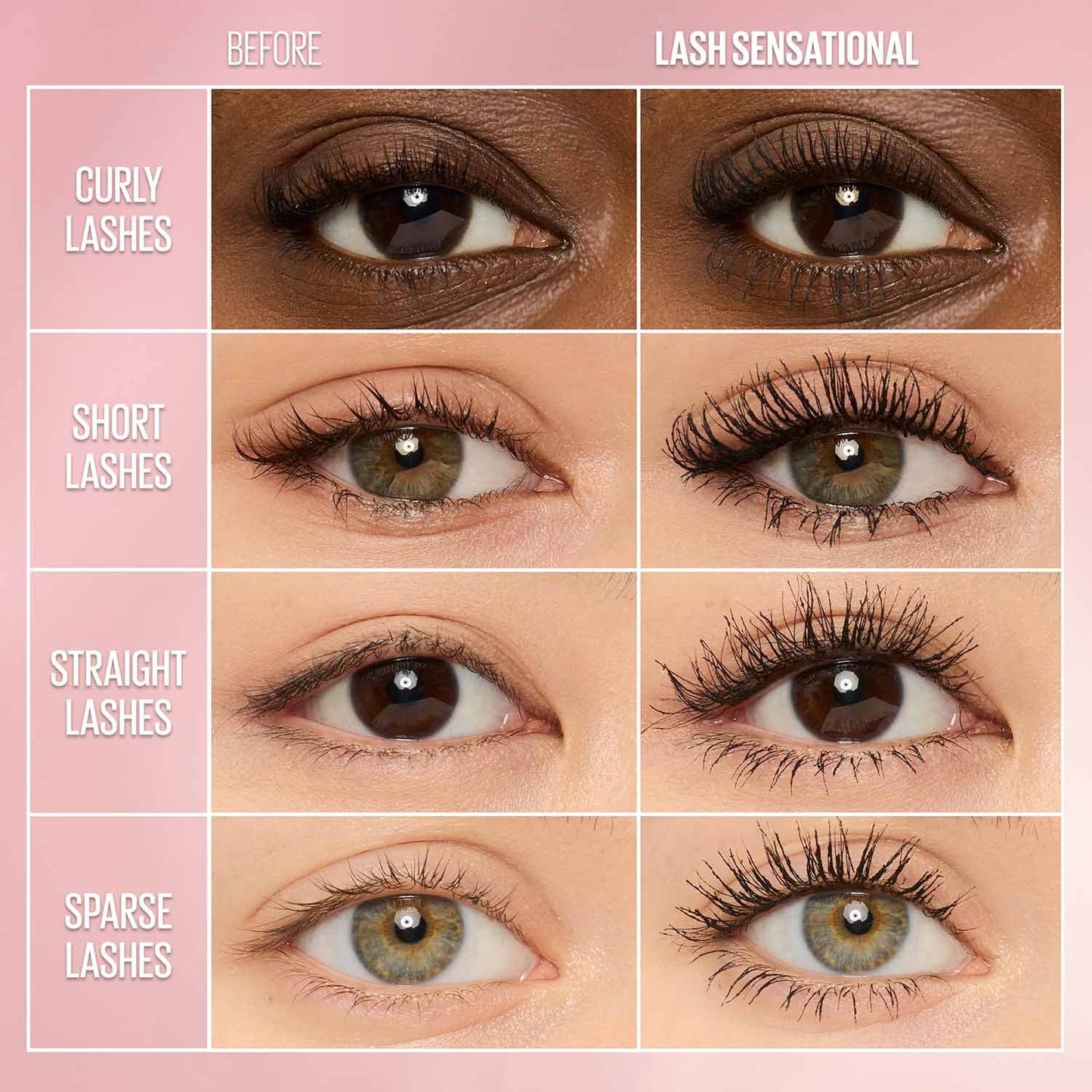 MAYBELLINE LASH SENSATIONAL WATERPROOF MASCARA - VERY BLACK