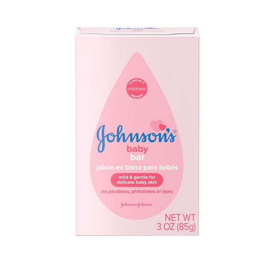 JOHNSON'S BABY BAR SOAP (MILD & GENTLE FOR DELICATE BABY SKIN) - 85G