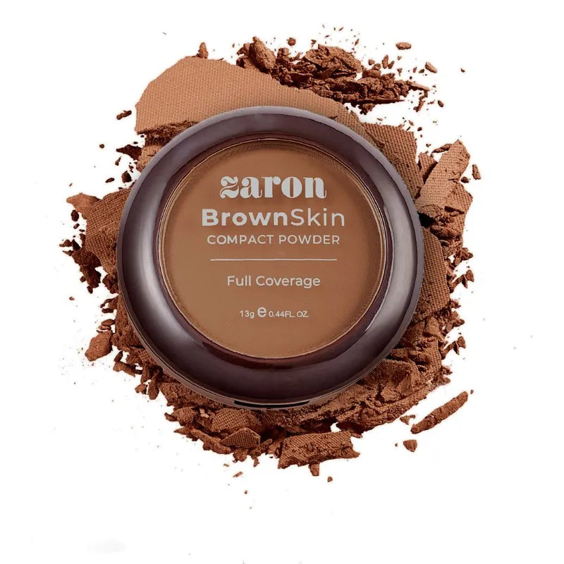 ZARON BROWN SKIN COMPACT POWDER - BRICK