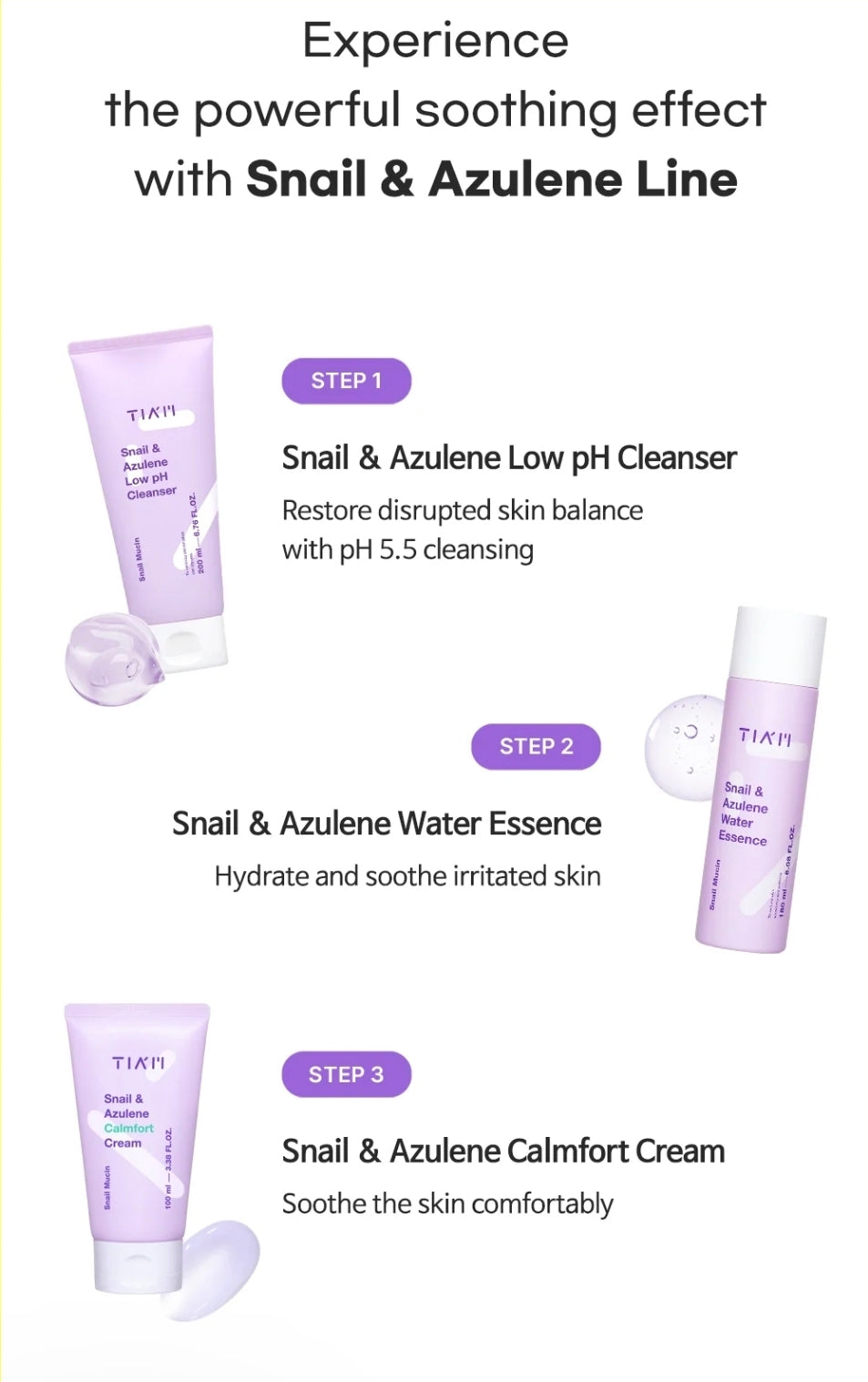 TIAM SNAIL & AZULENE CALMFORT CREAM