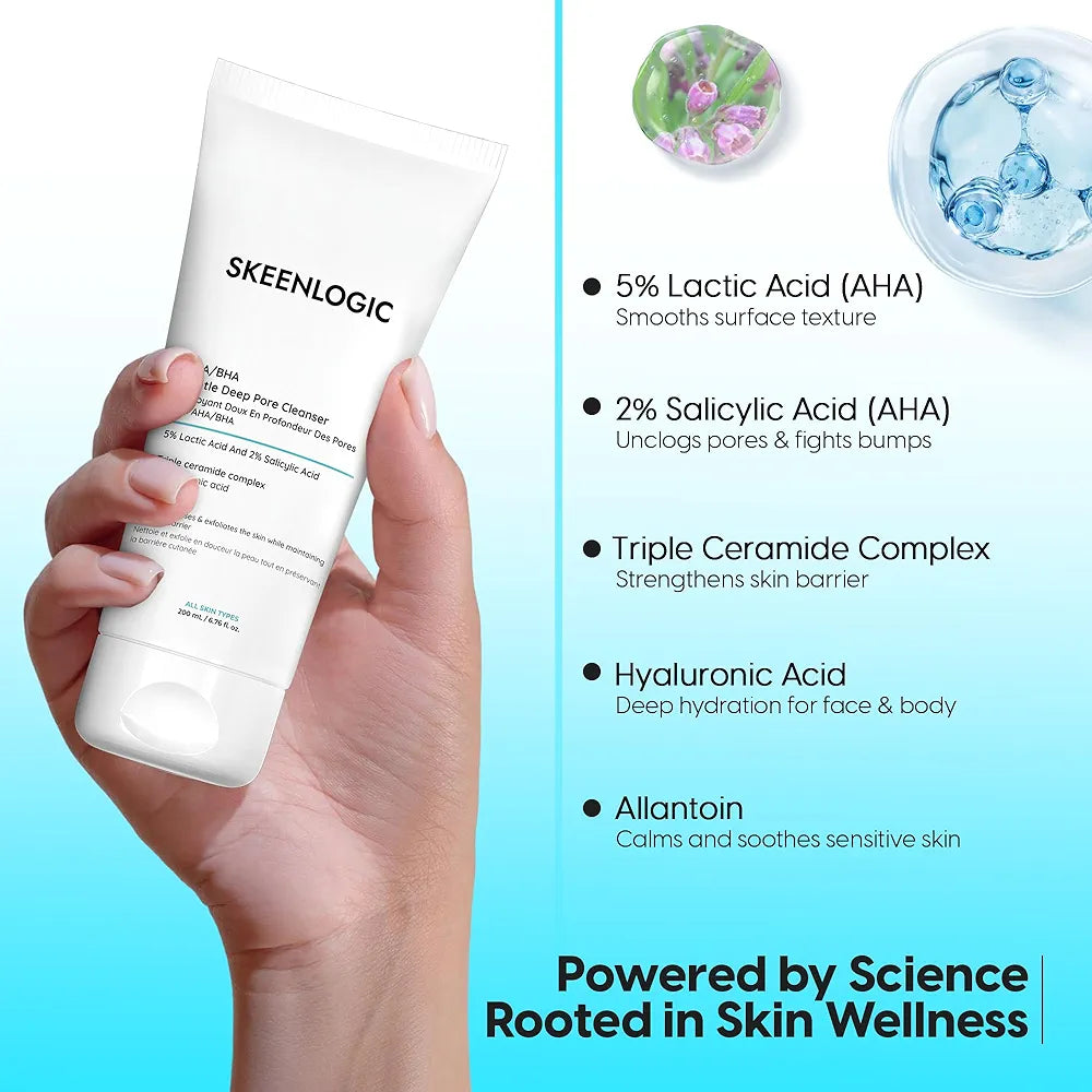 SKEENLOGIC AHA/BHA GENTLE DEEP PORE CLEANSER - 200ML