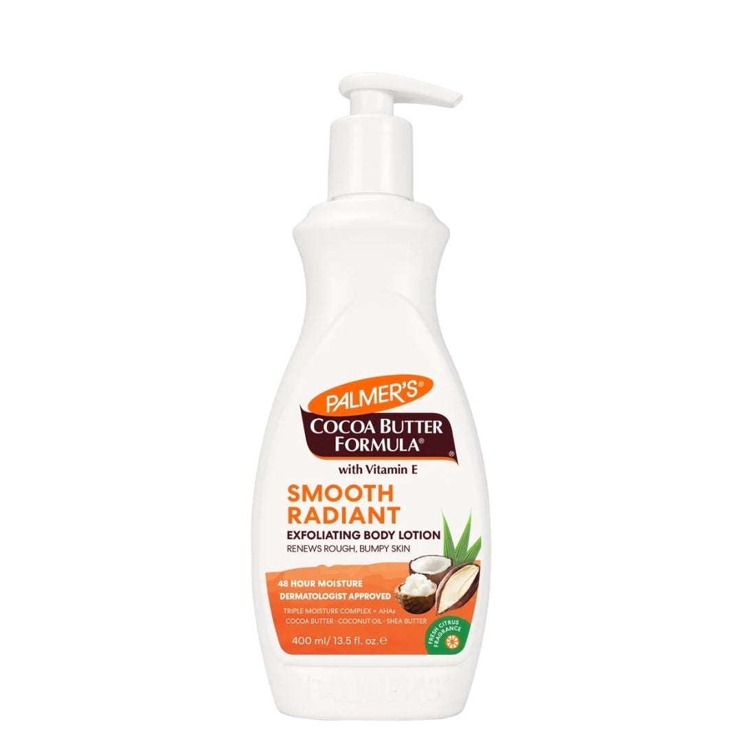 PALMER'S COCOA BUTTER FORMULA SMOOTH RADIANT EXFOLIATING BODY LOTION - 400ML