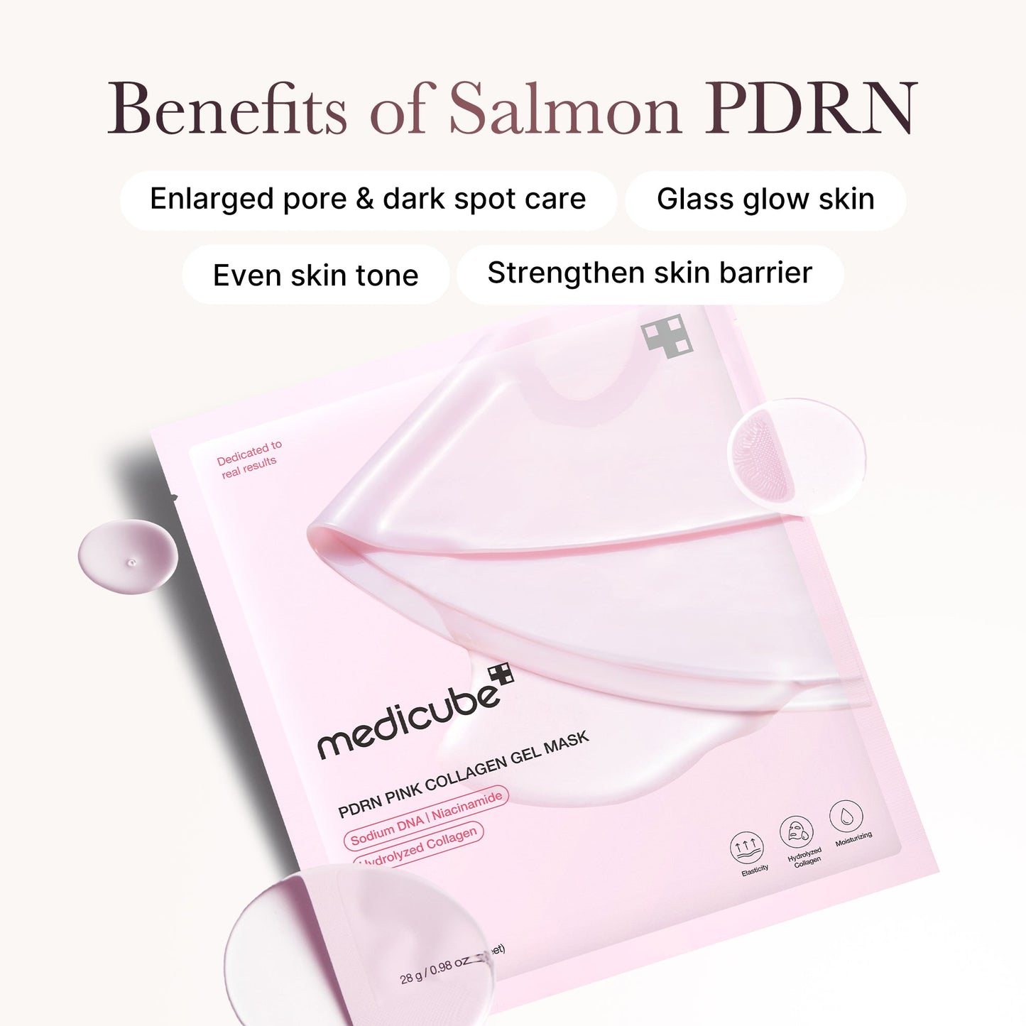 MEDICUBE PDRN PINK COLLAGEN GEL MASK - 1EA