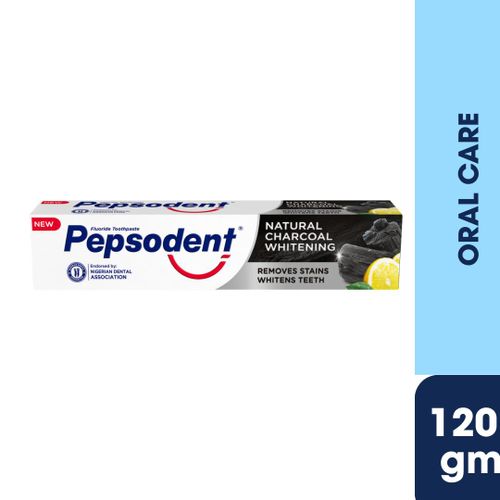 PEPSODENT NATURAL CHARCOAL WHITENING TOOTHPASTE