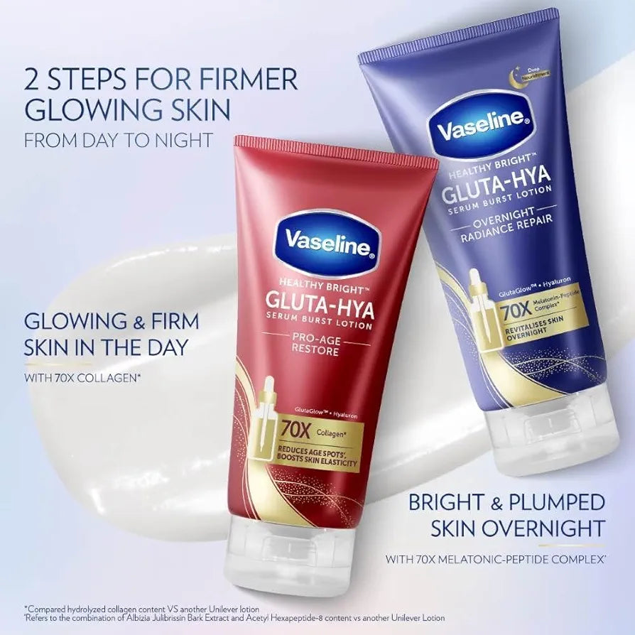 VASELINE GLUTA HYA PRO AGE RESTORE LOTION- 300ML – Skin Pop Essentiel