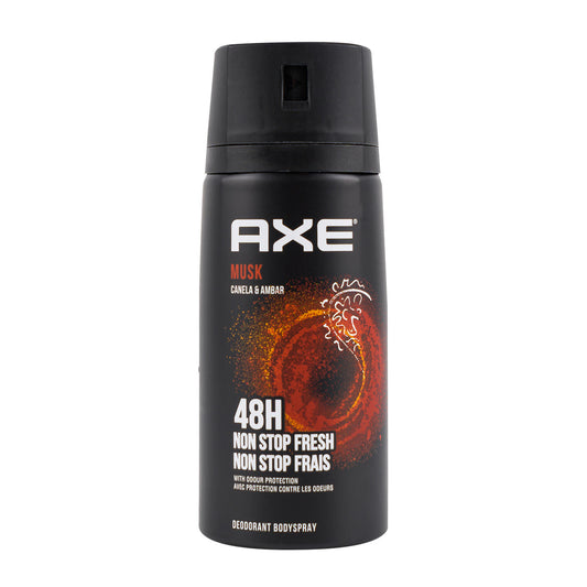 AXE MUSK 48H NON STOP FRESH DEODORANT BODY SPRAY (CANELA & ÁMBAR / CINNAMON & AMBER) - 150ML