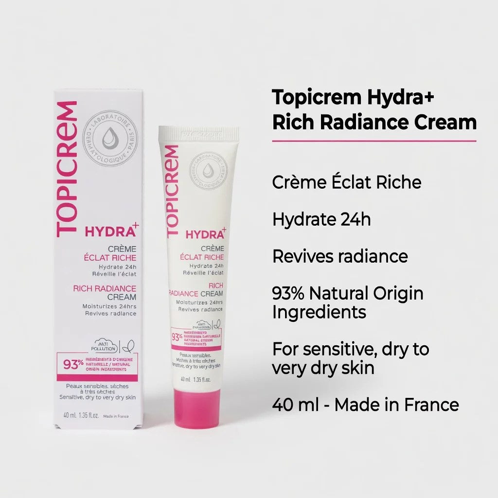 TOPICREM HYDRA+ RICH RADIANCE CREAM - 40ML