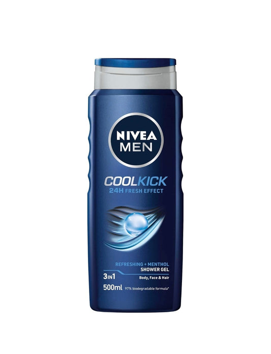 NIVEA MEN COOL KICK SHOWER GEL- 500ML