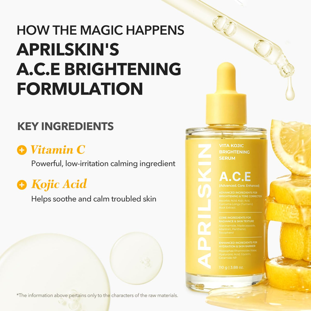 APRILSKIN A.C.E VITA KOJIC BRIGHTENING SERUM