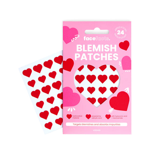 FACE FACTS HYDROCOLLOID BLEMISH PATCHES - RED HEART