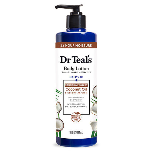 DR TEAL'S NOURISHING COCONUT OIL BODY LOTION 532ML