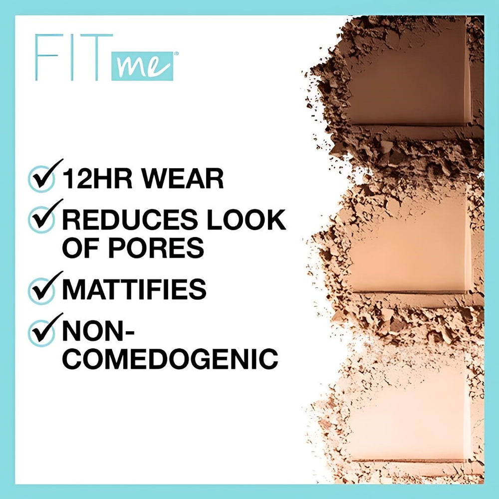 MAYBELLINE FIT ME® MATTE + PORELESS POWDER FOUNDATION MAKEUP - TOFFEE 330