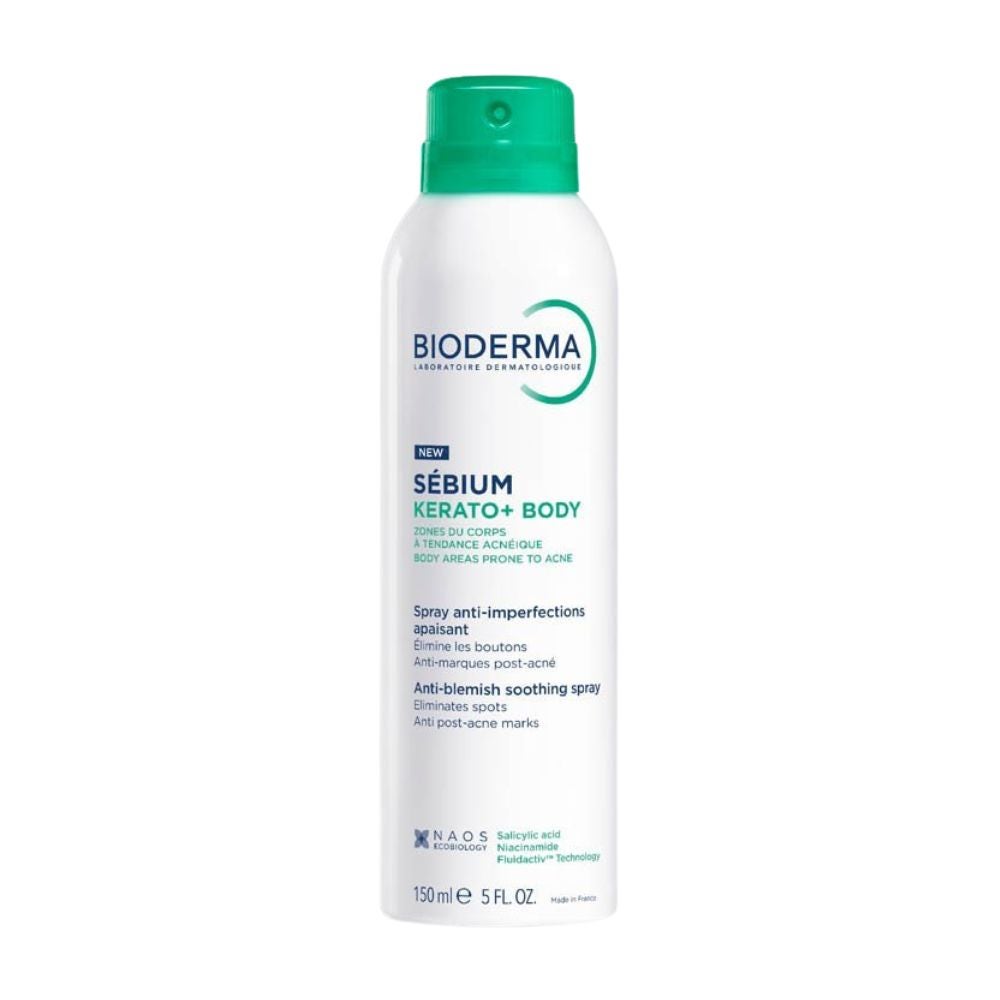 BIODERMA SÉBIUM KERATO+ BODY ANTI-BLEMISH SOOTHING SPRAY (BODY AREAS PRONE TO ACNE) - 150ML